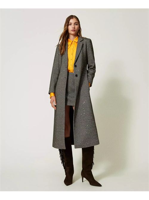 cappotto donna grigio TWINSET | TT2032/11085